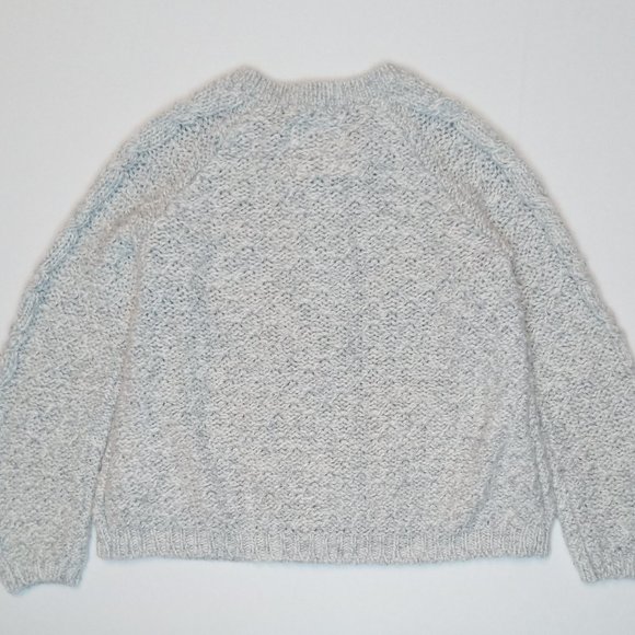 Canadiana True North,  light grey, cable knit, button-up, cardigan US 3T - Picture 2 of 8